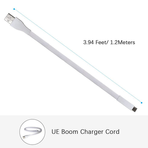 Cord Replacement for UE Boom Charger, 1.2m USB Charging Cable Compatible with Logitech Ultimate Ears Boom 3/ MEGABOOM 3/ UE Wonderboom/UE Boom/Meg...